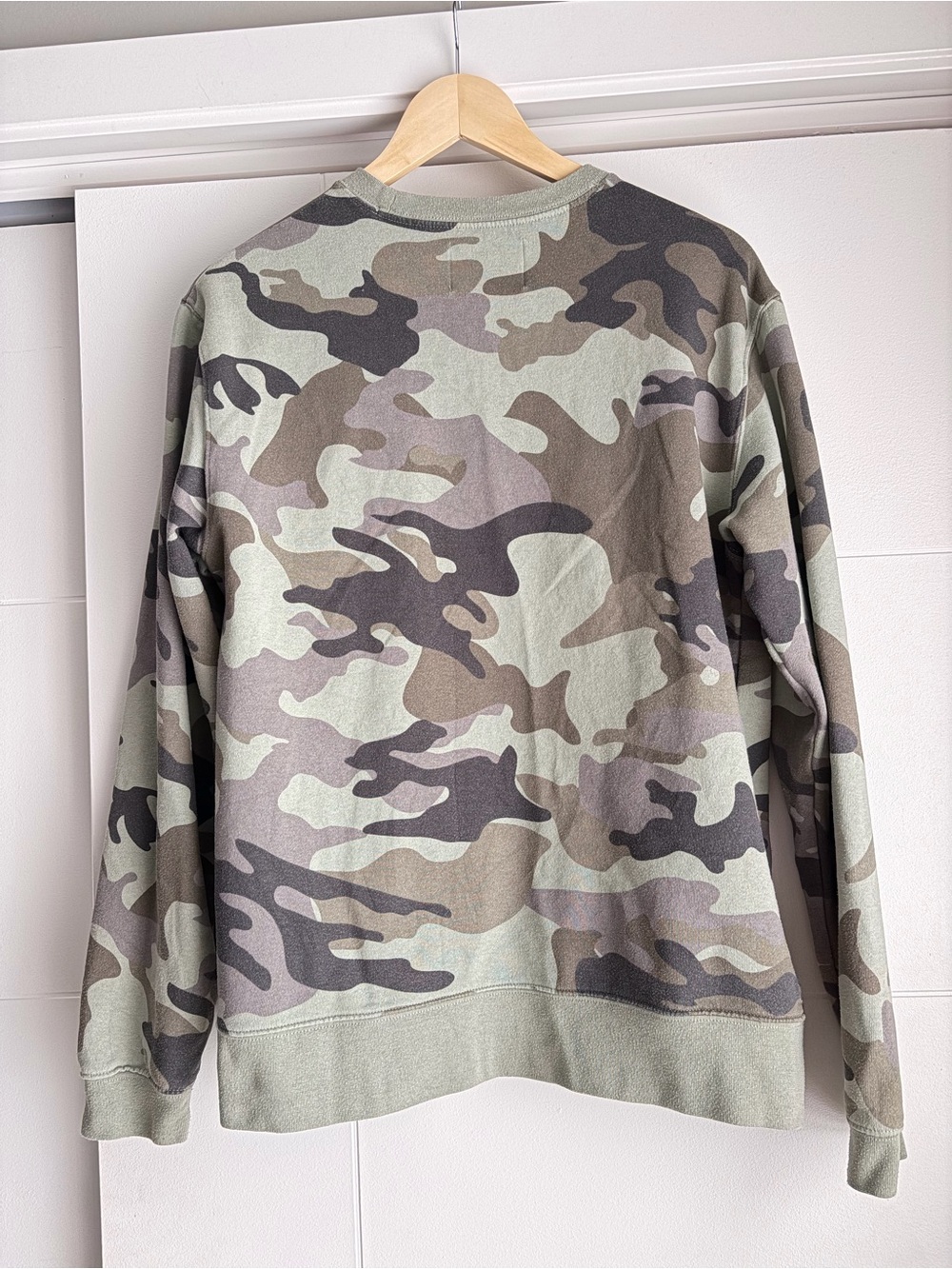 Champion Men's Crewneck Sweatshirt - Green Camo - Picture 3 of 3